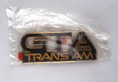 1987-1992 Pontiac Trans Am GTA Black Front Side Fender Emblem ORIGINAL OEM • $75