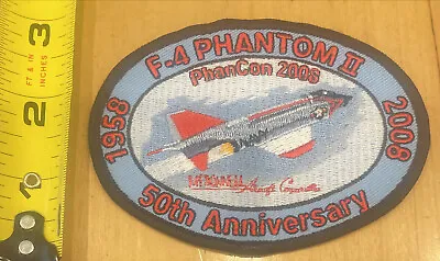 F-4 Phantom II 50th Anniversary 1958-2008 PhanCon 2008 Patch Iron On • $9.99