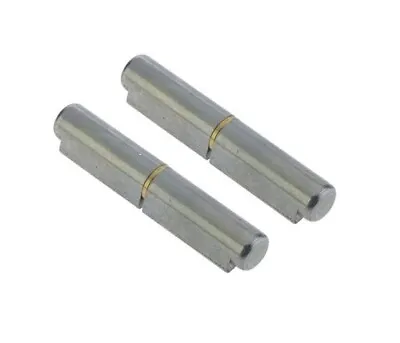 2 X Lift Off 80mm Bullet Hinges Carbon Steel Weld On Truck Trailer Vehicle Round • £6.71