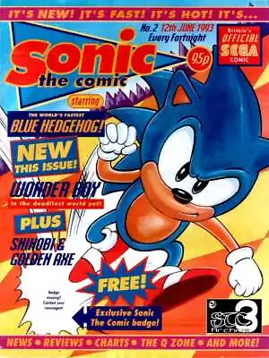 Sonic The Comic #2 VG; Fleetway Quality | Low Grade - Hedgehog - We Combine Ship • £78.01