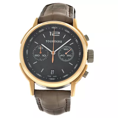 Tourneau TNY Chrono TNY400305005 Men 18K Rose Gold Titanium 40MM Automatic Watch • $1795