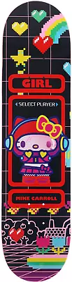 Girl X Sanrio Kawaii Arcade 8.375  Hello Kitty Mike Caroll Pro Model Ltd Deck • $129.95