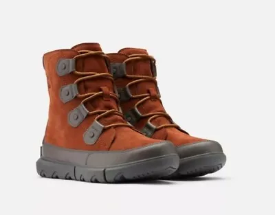 $119 • Buy New Sorel Explorer Men's Boot Waterproof Suede Size 9.5 Dark Amber NM4499-242