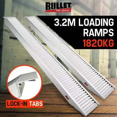 BULLET 2x Aluminium Loading Ramps 1820kg Car Trailer ATV Quad Bike Bobcat • $856