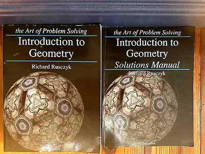 Introduction To Geometry Textbook And Solutions Manual. Art Of Problem Solving • $11.50