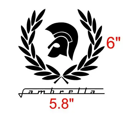 Fred Perry Trojan Lambretta 6  High Scooter Sticker Decal Leg Shield Panel Car • £3.29