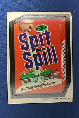 1973 Topps Series 3 - Wacky Packages -  Spit & Spill Cleaner  - VG Condition • $7.50