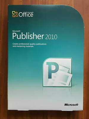 Microsoft Publisher 2010 Full Version RETAIL • $99.99