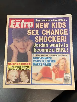 News Extra TABLOID Magazine 1991 W/New Kids On The Block JORDAN KNIGHT Cover • $22.99