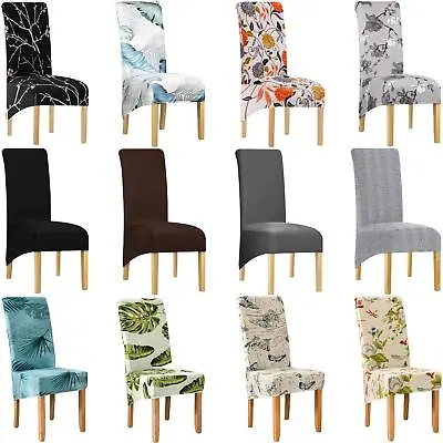 Stretch Dining Chair Cover Slipcover Spandex Highback Wedding Cover Removable XL • $13.29