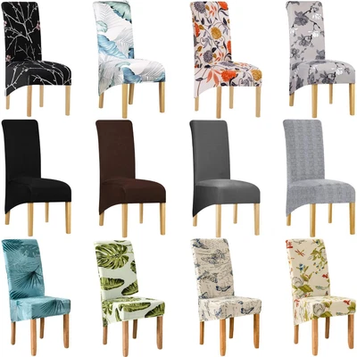 Stretch Dining Chair Cover Slipcover Spandex Highback Wedding Cover Removable XL • $13.29