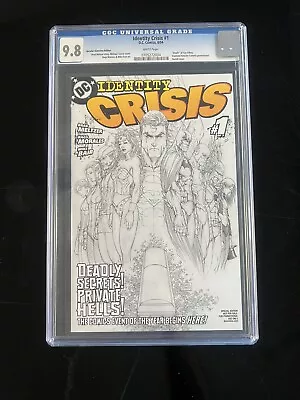 Identity Crisis #1 CGC 9.8 Michael Turner Diamond Retailer Summit Sketch Cover • $150