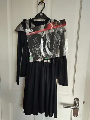 Star Wars Darth Vader Girls Dress Costume Mask 9-10  • £9