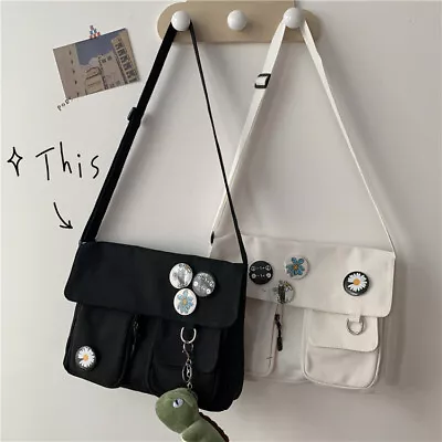 $17.14 • Buy Women Canvas Messenger Bag Youth Ladies Fashion Shoulder Bag Large Capacity Bag