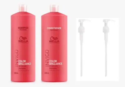 £31.95 • Buy Wella Professional Brilliance Fine Shampoo &  Conditioner  1000ml Duo & Pumps