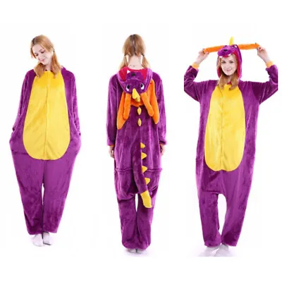 UK Dinosaur Unisex Adult Animal Onsie88Onesie12 Anime Cosplay Pyjama Kigurumi M1 • £23.02