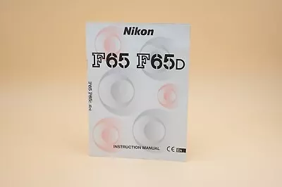 Original Factory Nikon F65 F65D AF 35mm Film SLR Camera Instruction Manual CHEAP • $5