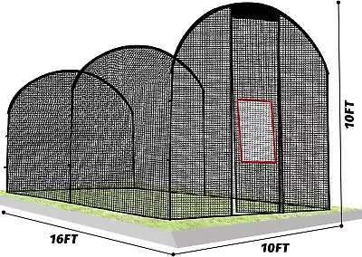 Kapler Batting Cage Netting 16x10FT ONLY NET Baseball Softball Batting Cages • $184.99