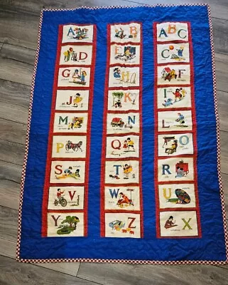 American Jane Patterns Moda Fabric It’s Elementary Alphabet Card 34x49 • $20