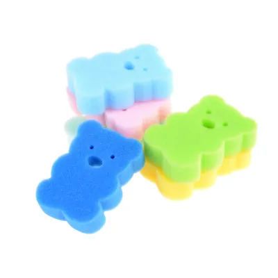 3X Baby Kids Newborn Bath  Brush Soft Pure Cotton Bath Foam Rub Shower Sponge:da • £3.50