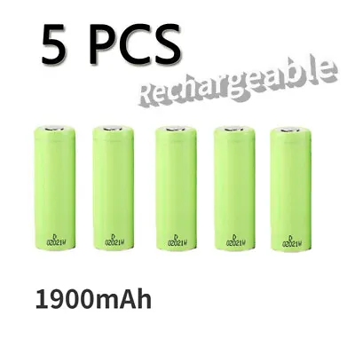5x Rechargeable Battery For Panasonic 1900mAh Camera Flashlight NCR18500A 18500 • £63.58