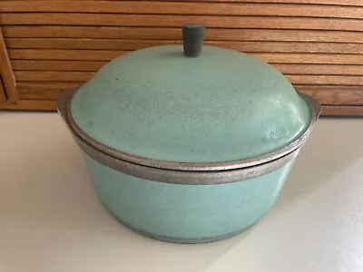 Vintage CLUB Aluminum Turquoise Teal 4 Quart Qt Stock Pot Dutch Oven + Lid • $24.99