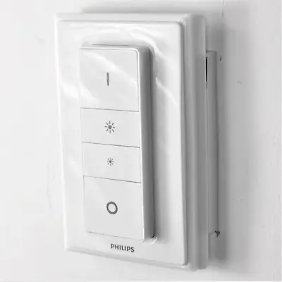 $7.06 • Buy Philips Hue Dimmer Uk Light Switch Converter Adapter Cover Plate : White