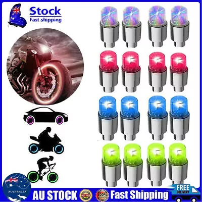 4PCS Auto SUV Wheel Tyre Tire Air Valve Stem LED Light Cap Cover Car Accessories • $10.19