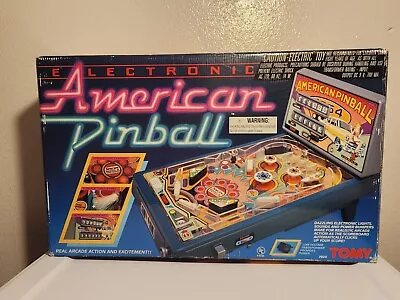 Vintage TOMY American Electronic Tabletop Pinball Machine Complete With Box Rare • $249.98