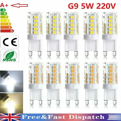 £4.79 • Buy G9 LED Bulb Warm/Cool White 5W=40W G9 Halogen Capsule Light Bulbs Energy Saving