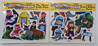 Lot Of 2 Judy Story Time Felt Set: Three Little Pigs & Little Red Riding Hood • $29.99