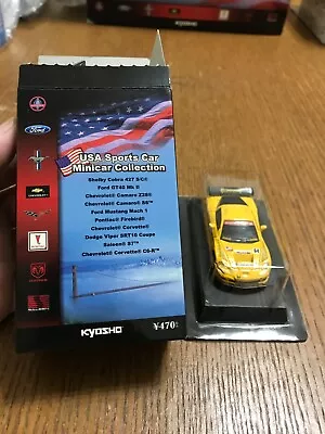 Kyosho - USA Car Collection - Chevrolet Corvette C6-R No.64 1/64 Mini Car - R11 • $9.99