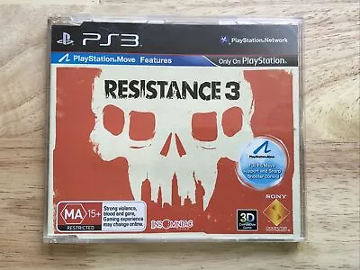 Resistance 3 PS3 Playstation 3 Rare Promo Full Game • $29.95