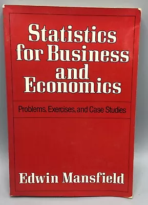 Statistics For Business And Economics 1980 By Edwin Mansfield Paperback C5 • $10