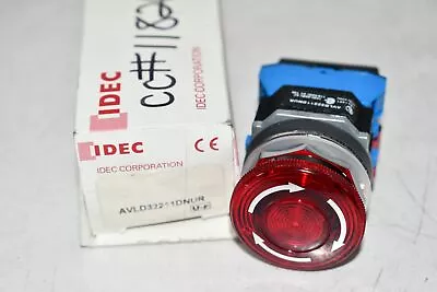 NEW IDEC AVLD32211DNUR Illuminated E-Stop Switch 30mm Cut 40mm Head Push-Pull • $74.99