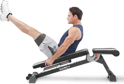 Marcy Adjustable Utility Bench For Home Gym Workout SB-670 • $195.99