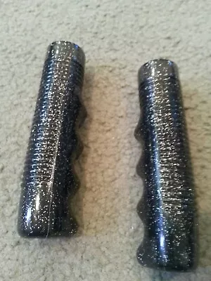 Black Sparkle Bicycle Grips Vintage Cruiser Schwinn Stingray Bicycle Lowrider  • $7.99