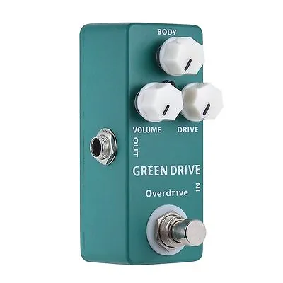 Green Overdrive Mosky Guitar Effects Pedal Upgraded Mad Professor Little Wonder • $27.42