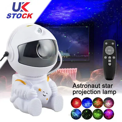 Astronaut Starry Galaxy Projector Night Light Lamp Space Nebula Star Remote 2024 • £12.72