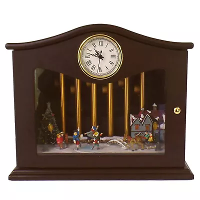 Mr. Christmas Animated Musical Clock / Ice Skaters / Plays 70 Classic Songs! • $253.14