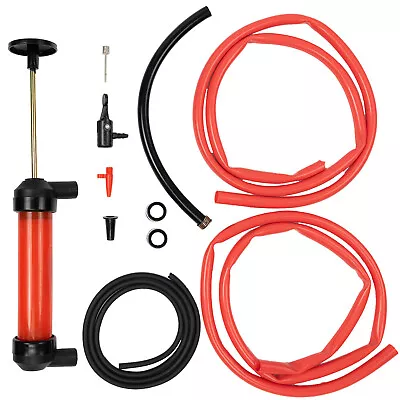 $15.59 • Buy Hand Siphon Pump Fuel Petrol Oil Diesel Fluid Syphon Lubricant Extractor Tool US
