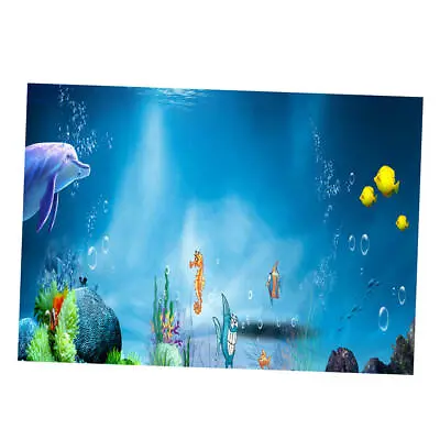 $19.72 • Buy 3D Aquarium Fancy Background Poster Fish Tank Wallpaper Sticker Underwater Decor