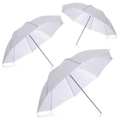 Neewer 3pcs 33  Studio Lighting Reflective Flash Translucent White Soft Umbrella • $27.07