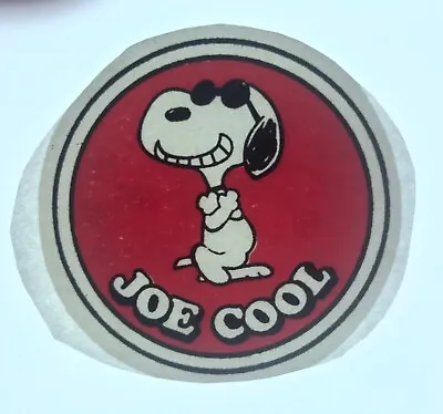 Original Vintage Snoopy Joe Cool Peanuts Mini Iron On Transfer • $4.99
