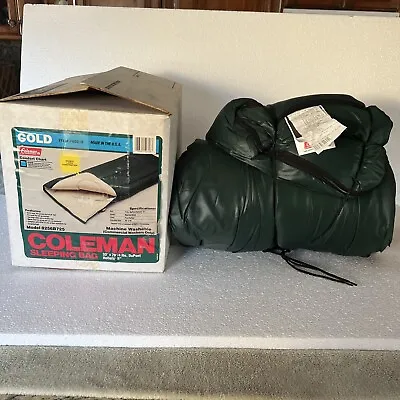 Vintage New Coleman Sleeping Bag Green  W/Box • $150