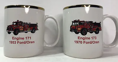 Libertytown MD Vol. Fire Dept. 37th Annual Banquet -Fire Truck  Coffee Mug Set • $12.66