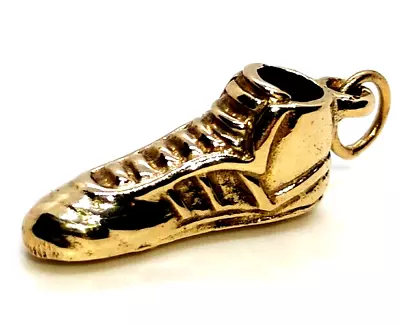 Football Boot 9ct 9 Carat Gold Vintage Charm Fob Soccer Sport Sports Retro • $447.91