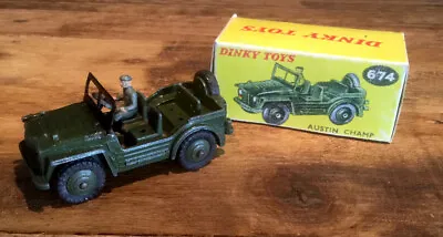 £39 • Buy Dinky Toys No.674 Austin Champ Vehicle. Rare 1954-70. VGC