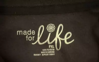 Made For Life Black PXL Fleece Pullover Half Zipper Jacket • $12.57