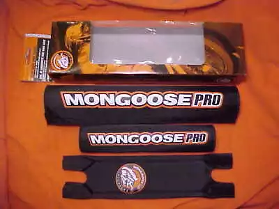 4 NOS Vintage Mongoose PRO BMX Bicycle 3 Piece Pad Sets • $65